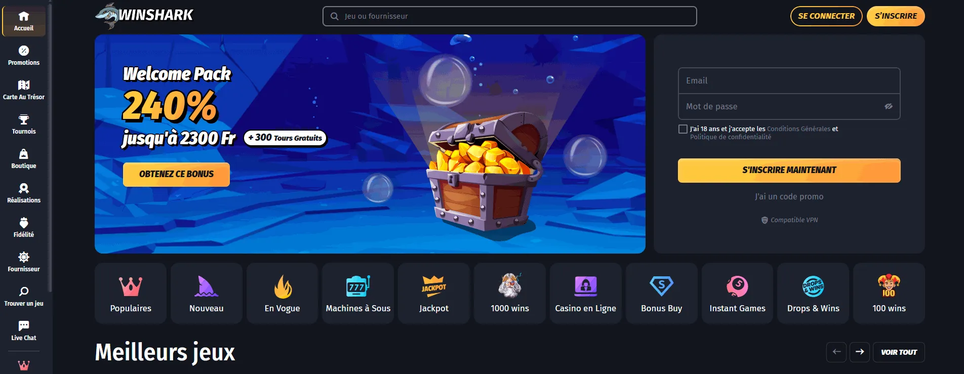 winshark casino ch fr